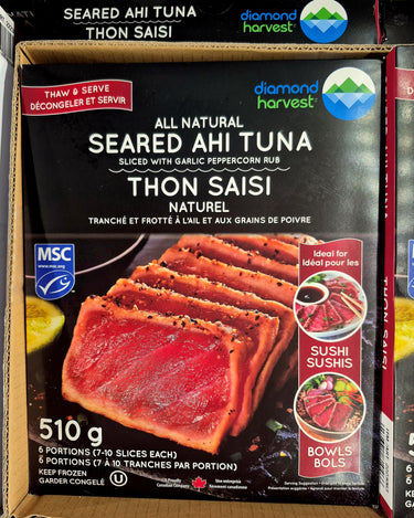 Diamond Harvest Seared Tuna Slices - 1 x 510 Grams